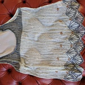 Fancy beaded tank